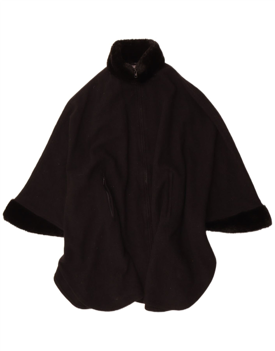 Vintage Γυναικείο Παλτό Poncho One Size Μαύρο