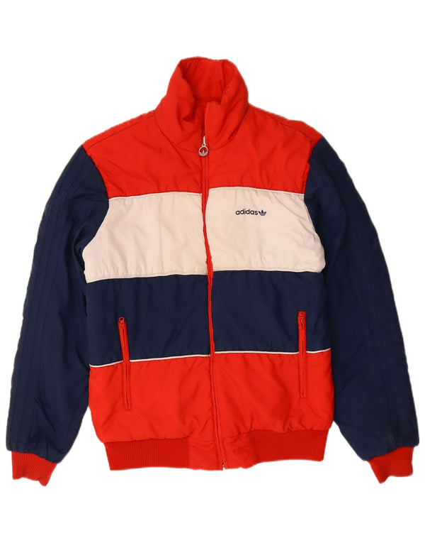 Ανδρικό αναστρέψιμο μπουφάν Adidas UK 38 Medium Navy Blue Colorblock Πολυεστέρας