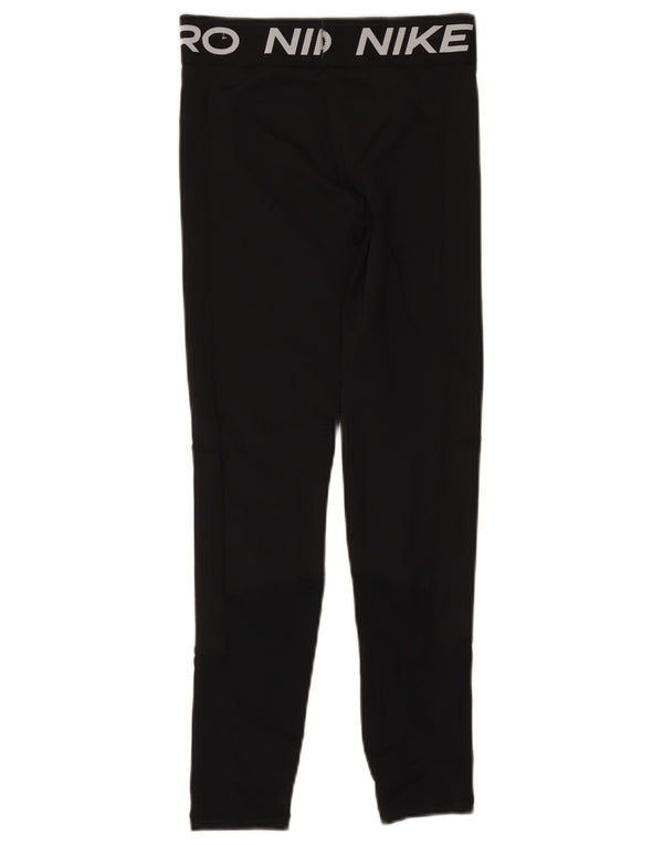 Γραφικά κολάν Nike Girls Dri Fit 12-13 ετών Μεγάλο μαύρο πολυεστέρα