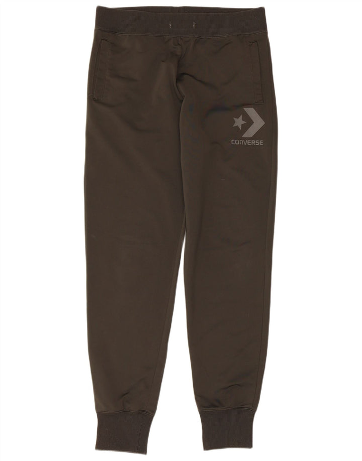 Γυναικεία αθλητική φόρμα CONVERSE γραφικά παντελόνια Joggers UK 14 Medium Grey