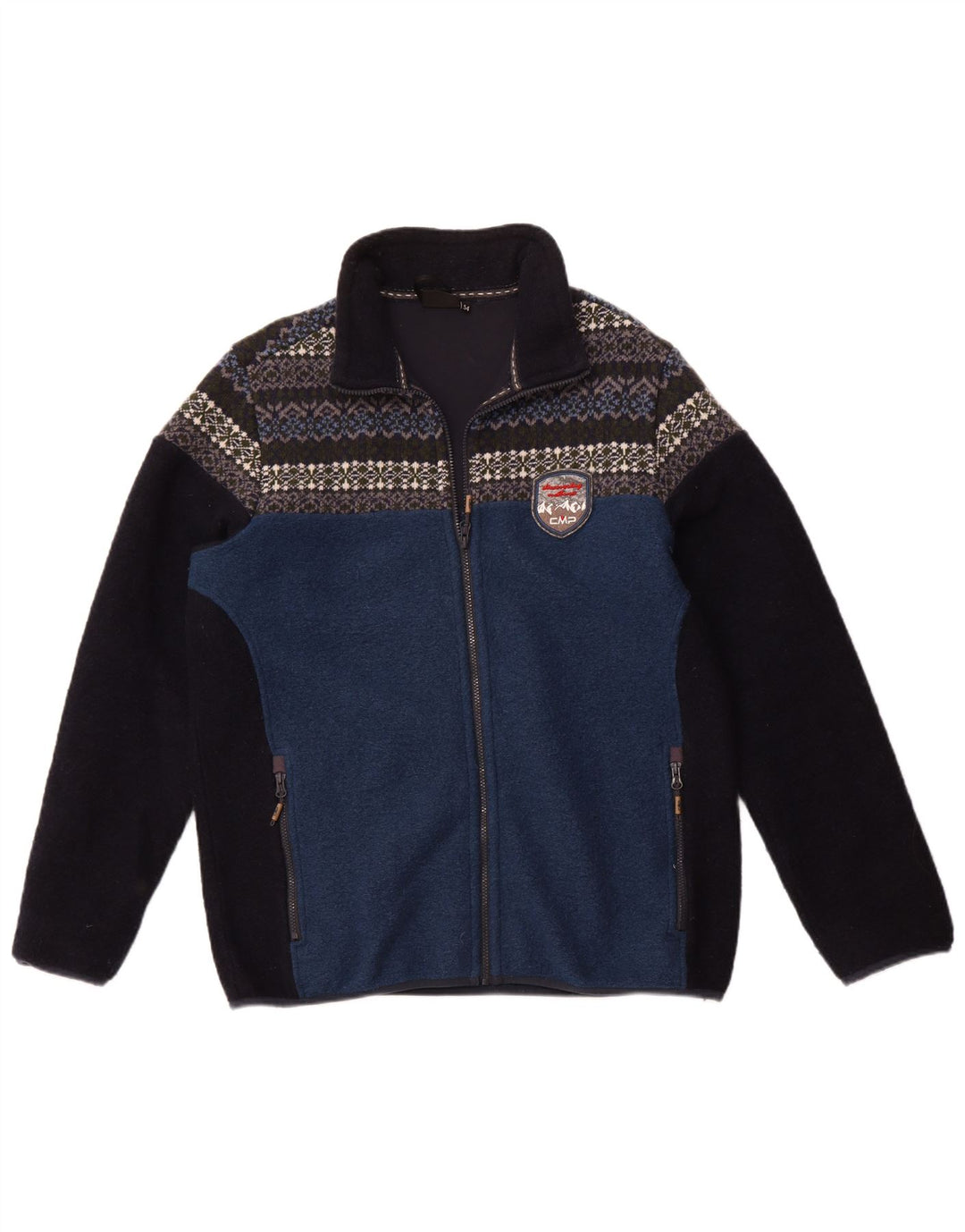 Ανδρικό Fleece Jacket CMP EU 54 2XL Blue Colourblock Polyester