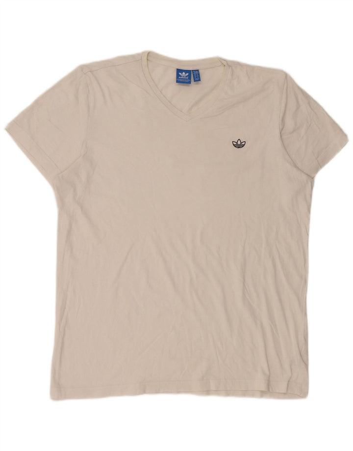 Ανδρικό T-Shirt Adidas Top XL Λευκό βαμβακερό