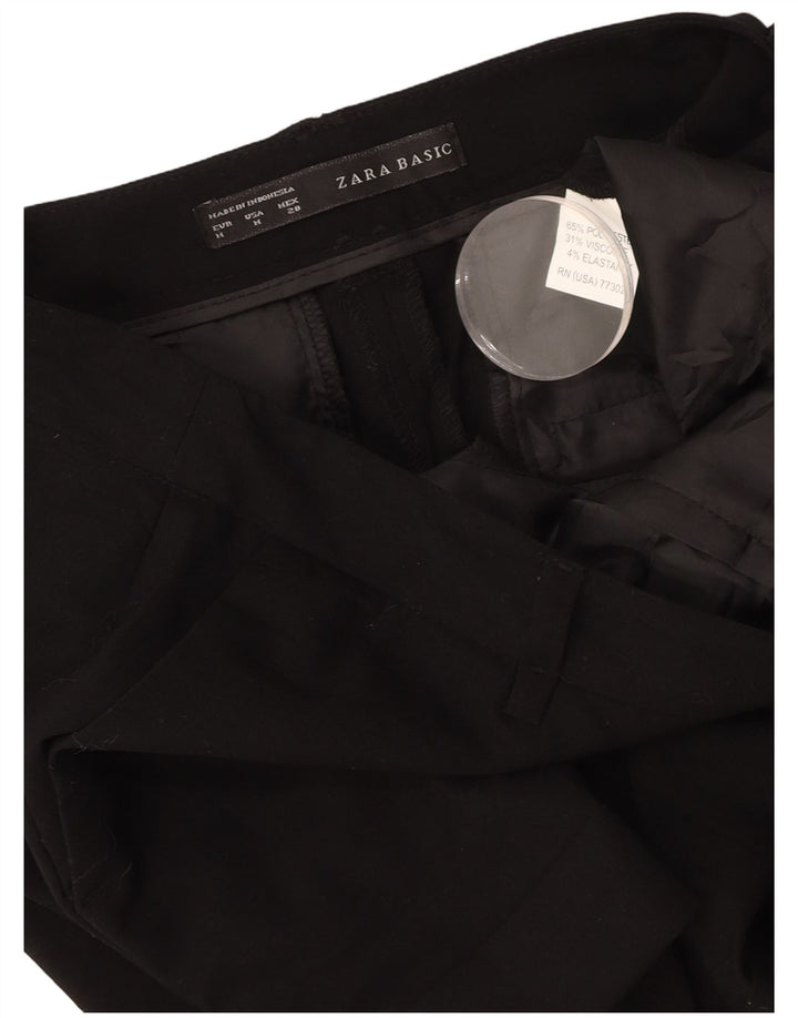 ZARA Γυναικείο σορτς Chino Medium W28 Μαύρο Πολυεστέρας