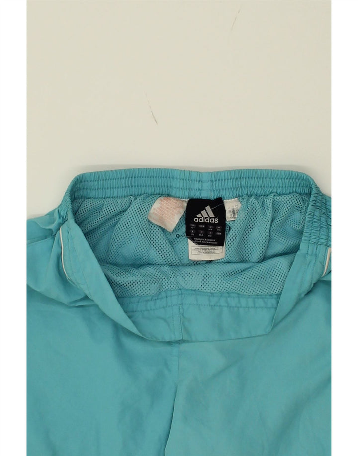 ADIDAS Boys Capri Tracksuit Trousers 13-14 Years Blue Polyester Vintage Adidas and Second-Hand Adidas from Messina Hembry 