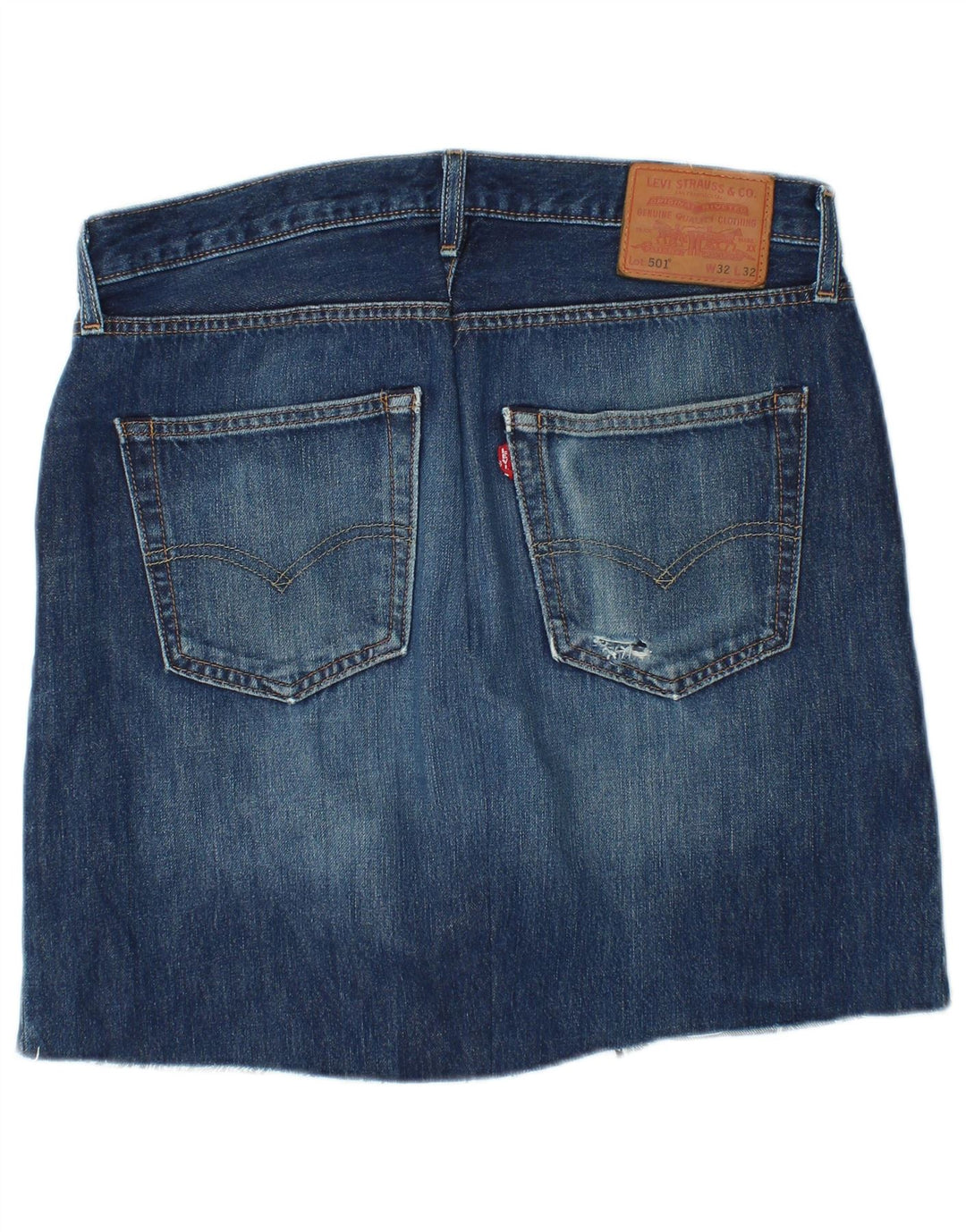 LEVI'S Γυναικεία 501 Τζιν Φούστα W32 Μεγάλη Μπλε Βαμβακερή
