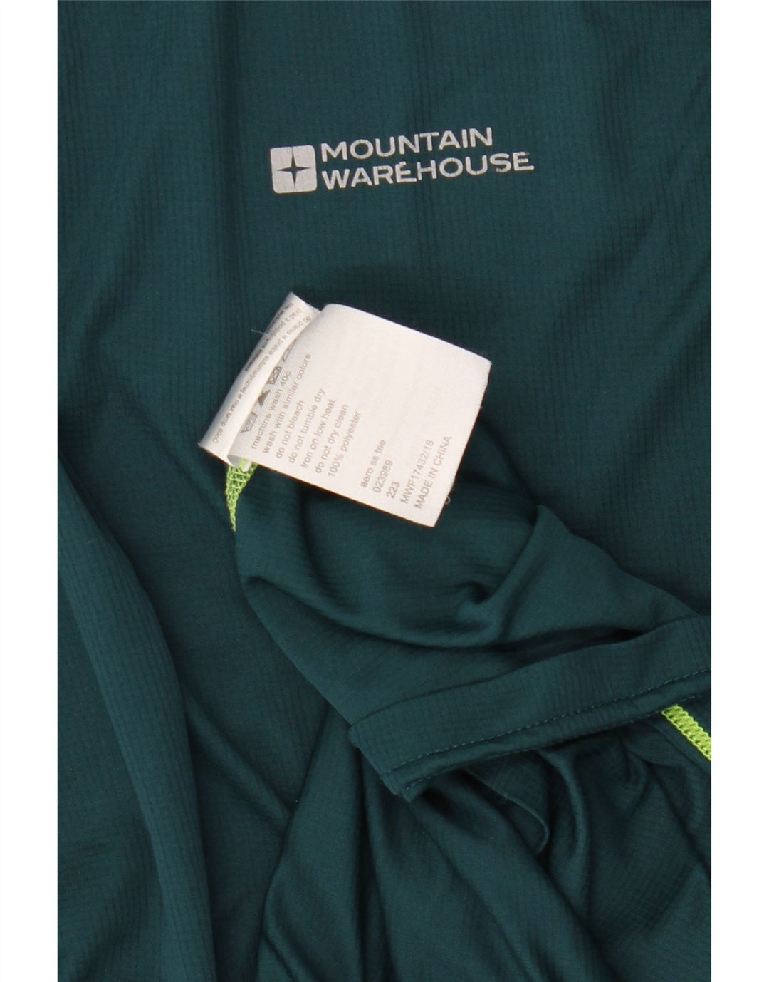 Ανδρικό T-Shirt Mountain Warehouse Top Large Green Polyester