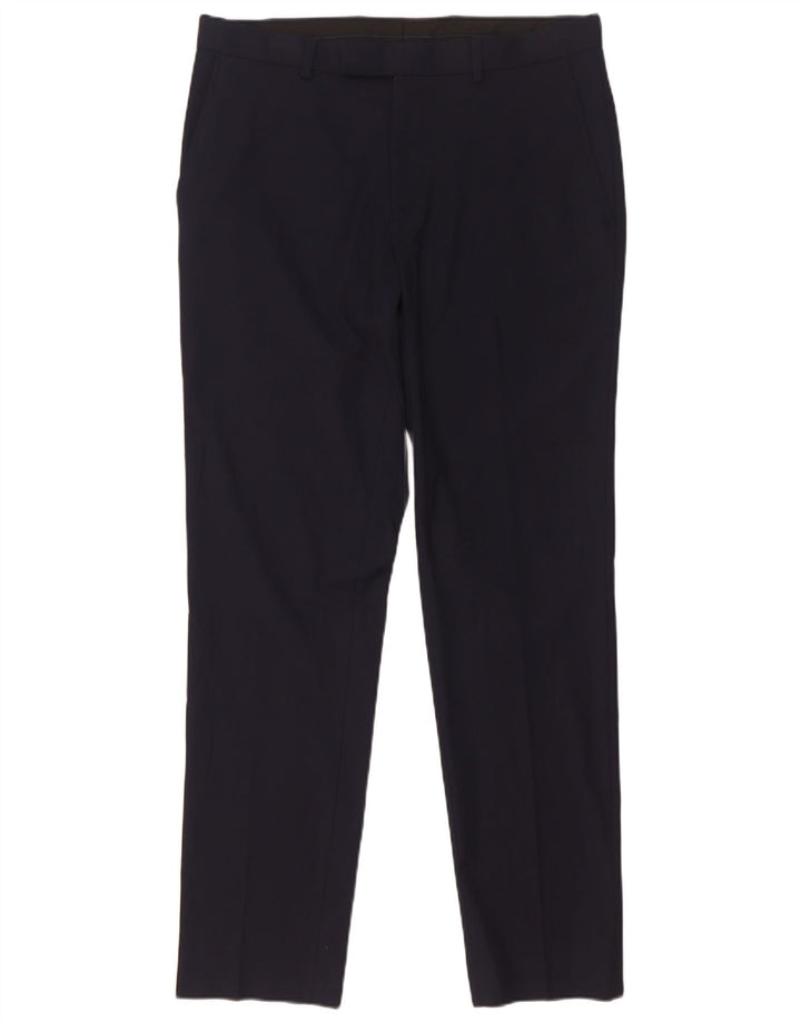 Marks & Spencer Ανδρικό Slim Fit Παντελόνι W32 L31 Navy Blue Polyester