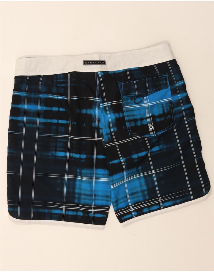 Ανδρικό σορτς κολύμβησης Oakley XL Navy Blue Check Polyester