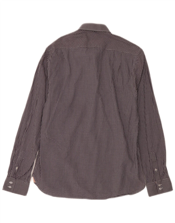 Ανδρικό πουκάμισο Ben Sherman 16 μεγάλο μωβ βαμβακερό Gingham