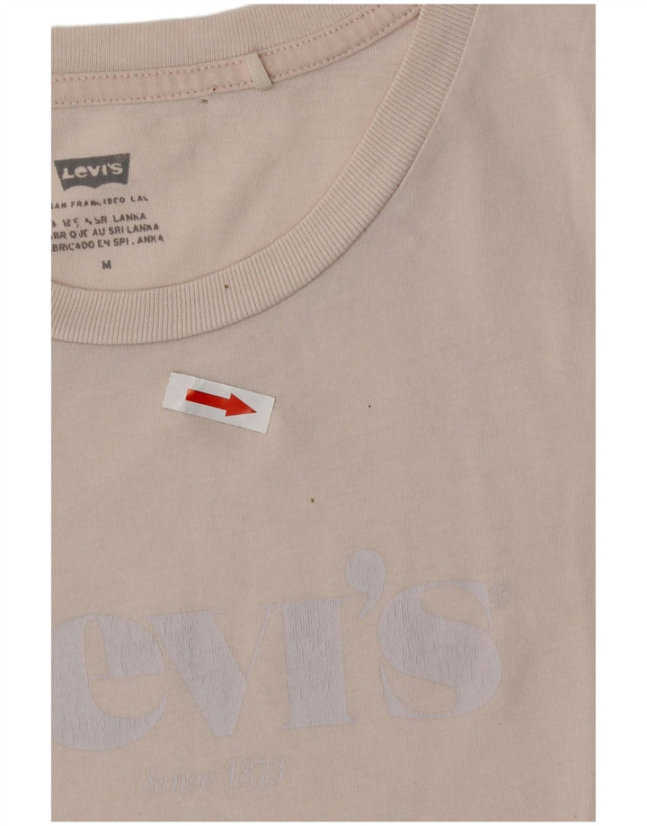 Γυναικείο T-Shirt Levi's Top UK 12 Medium Pink