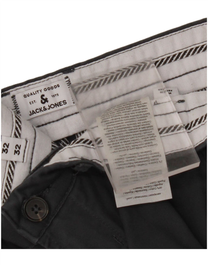 Ανδρικό παντελόνι Chino JACK & JONES W32 L32 Γκρι βαμβακερό
