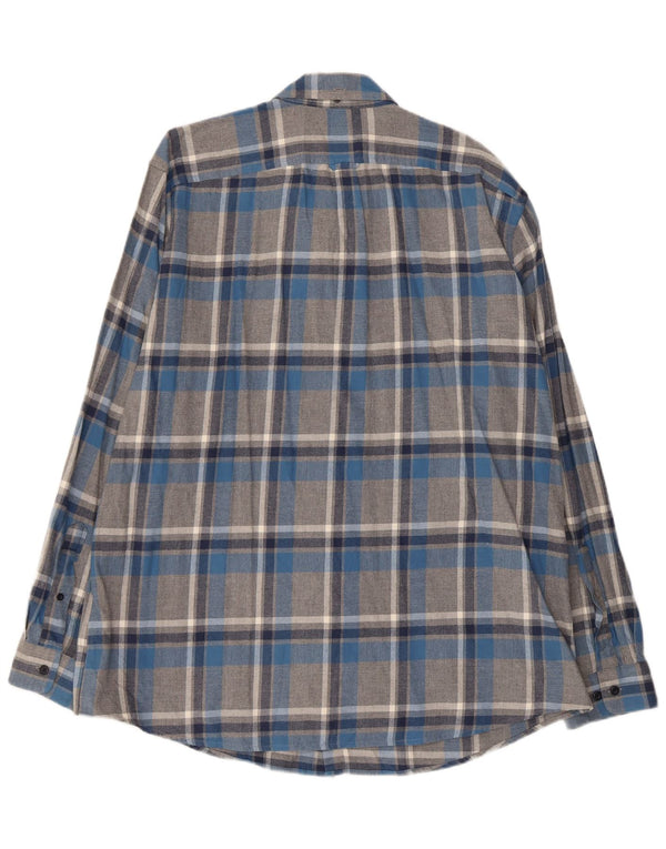 Ανδρικό φανελένιο πουκάμισο L.L.Bean XL Γκρι βαμβακερό