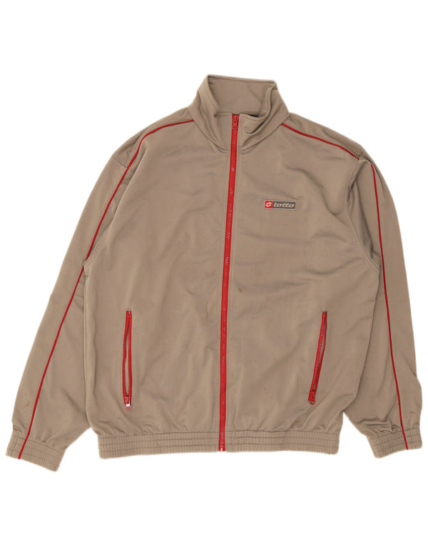 Ανδρική αθλητική φόρμα Lotto Top Jacket Large Grey Polyester