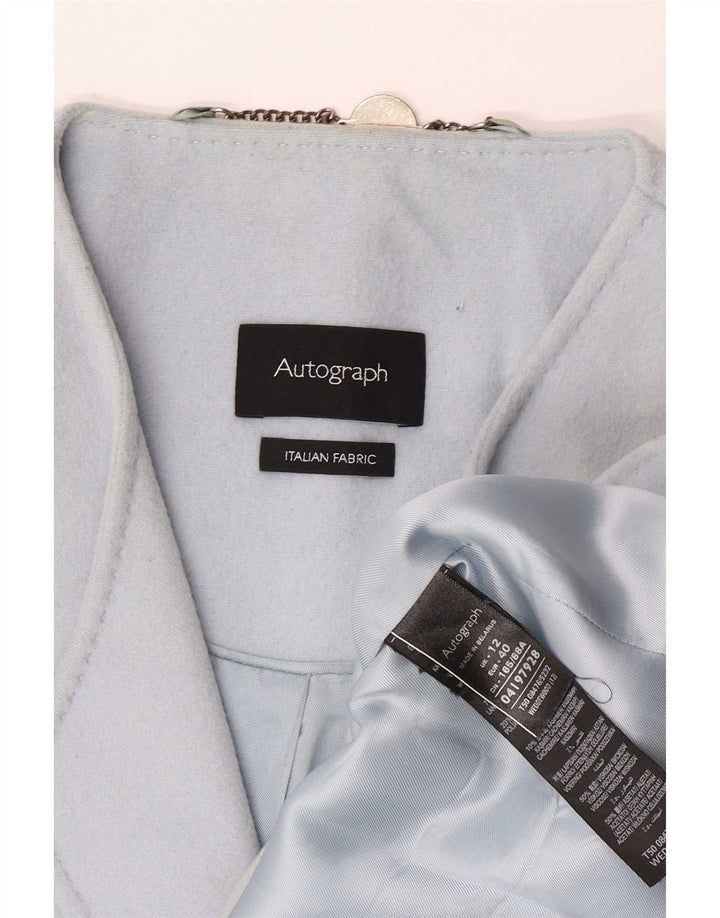 Γυναικείο παλτό Marks & Spencer Autograph UK 12 Medium Blue Classic