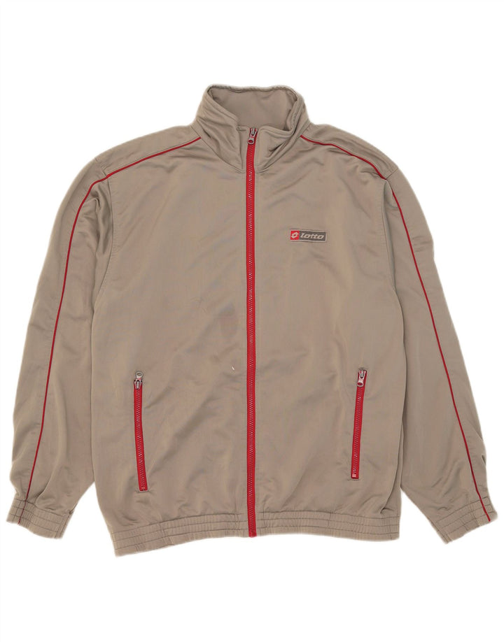 Ανδρική φόρμα Lotto Top Jacket UK 40/42 Large Grey Polyester