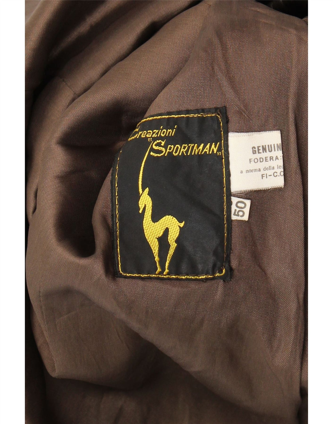 VINTAGE Ανδρικό Δερμάτινο Παλτό IT 50 Μεγάλο Καφέ Δερμάτινο