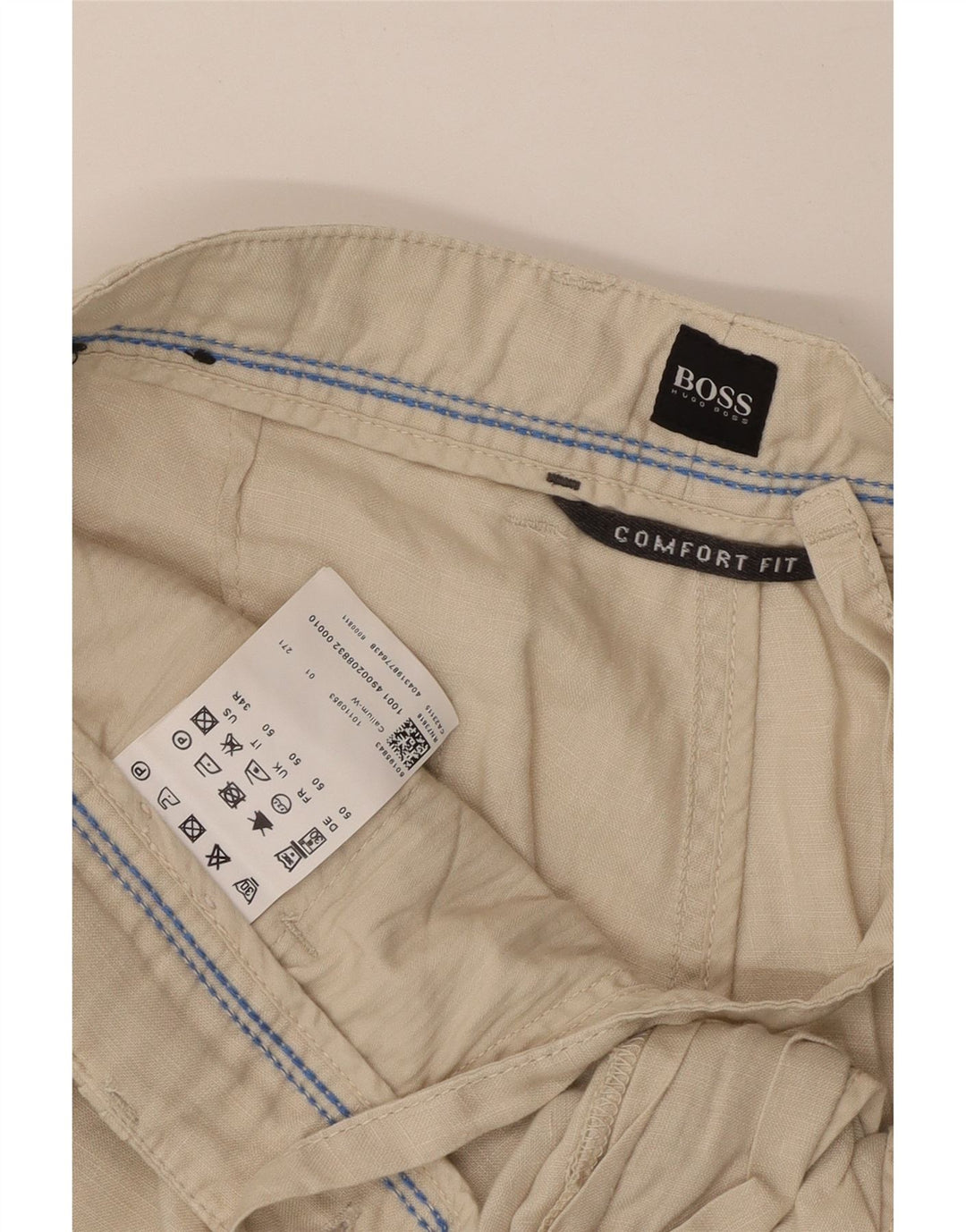HUGO BOSS Ανδρικό παντελόνι Chino Comfort Fit IT 50 Large W38 L33 Beige