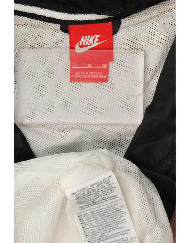 Ανδρική αθλητική φόρμα NIKE με κουκούλα Μπουφάν XL Λευκό πολυεστέρας