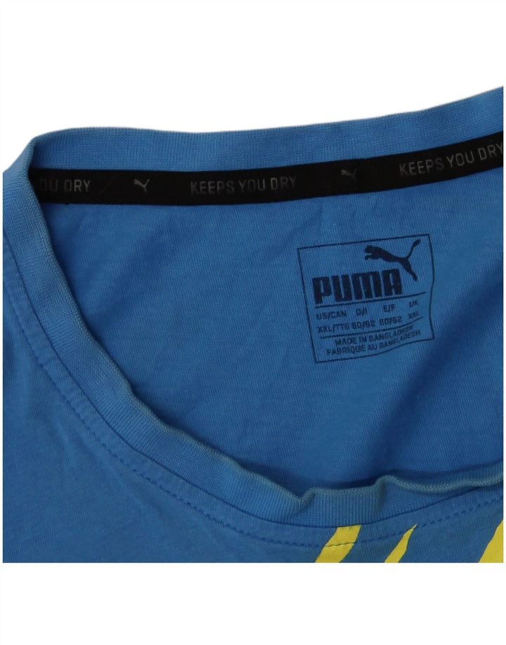 Ανδρικό γραφικό μπλουζάκι Puma 2XL Μπλε