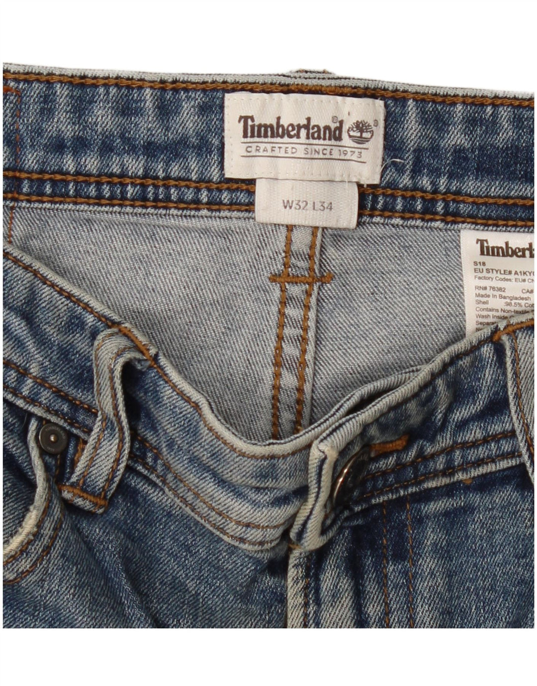 Ανδρικό τζιν Timberland ίσιο W32 L31 Μπλε βαμβακερό