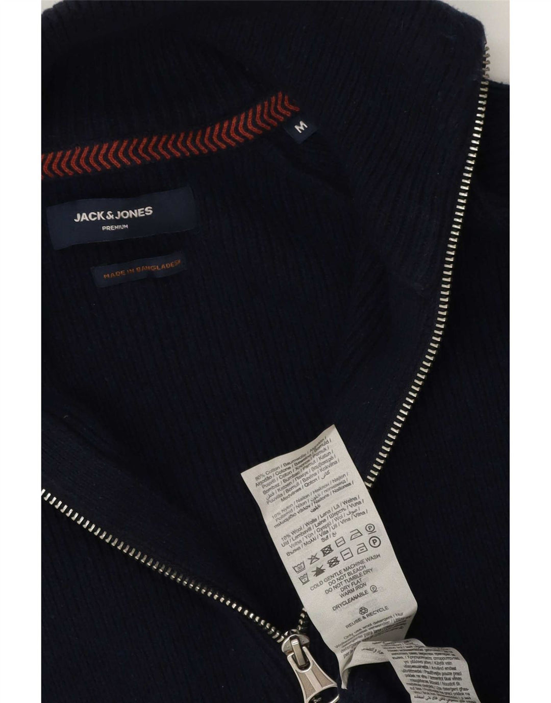 Jack & Jones Ανδρική ζακέτα πουλόβερ μεσαίου μπλε βαμβακερό