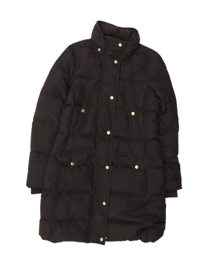 J. CREW Womens Padded Coat UK 6 XS Black Polyester Vintage J. Crew and Second-Hand J. Crew from Messina Hembry 
