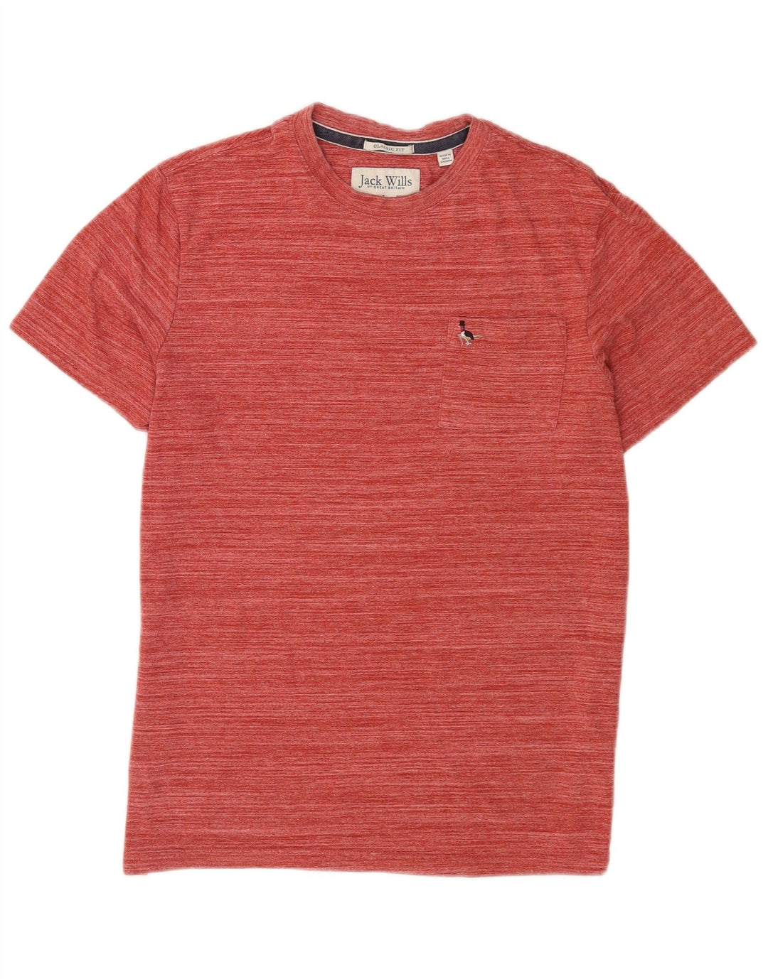 Ανδρικό T-Shirt Jack Wills Top Βαμβακερό μεσαίο καφέ ριγέ