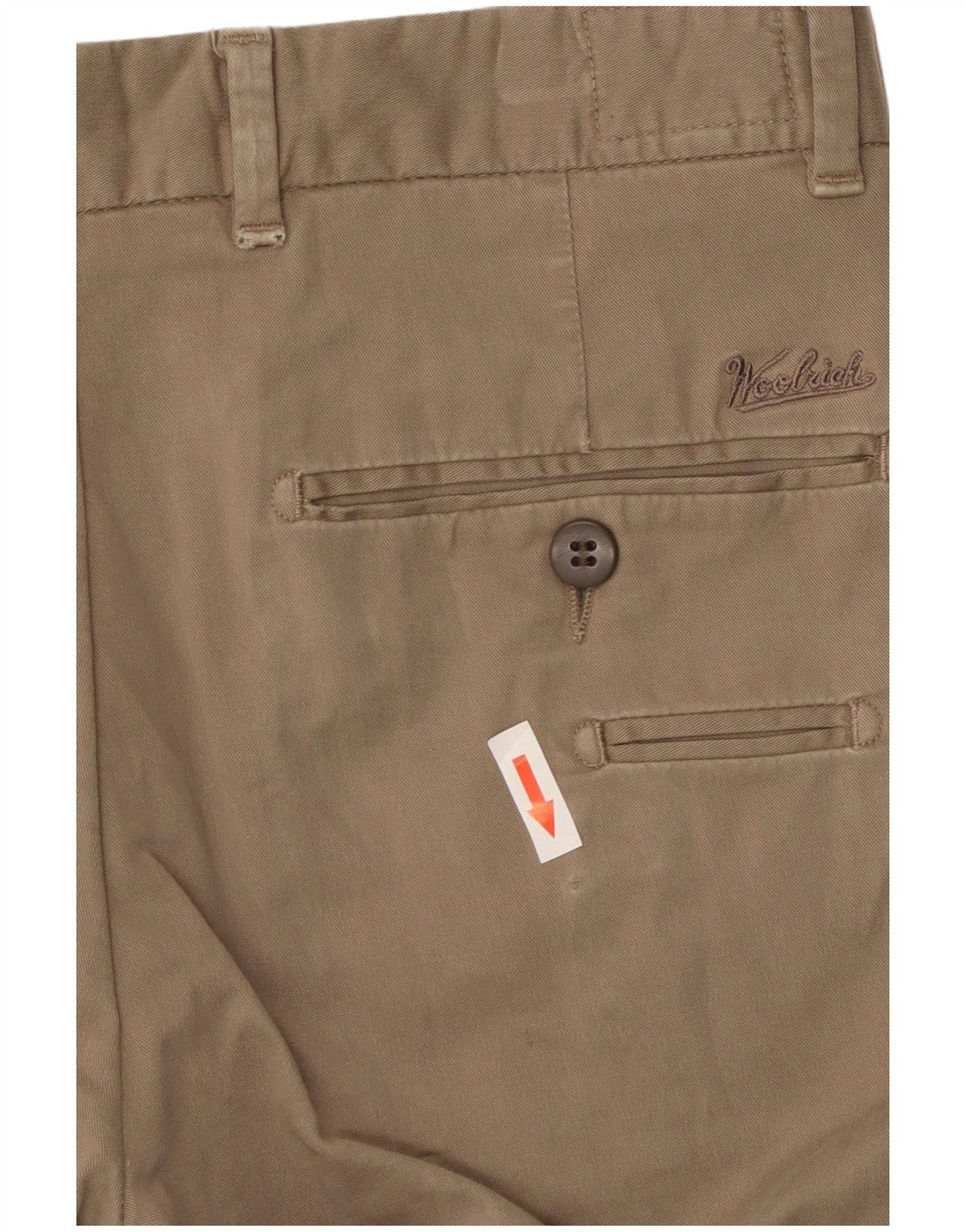 Woolrich Ανδρικό Slim παντελόνι Chino W30 L33 Μπεζ βαμβακερό