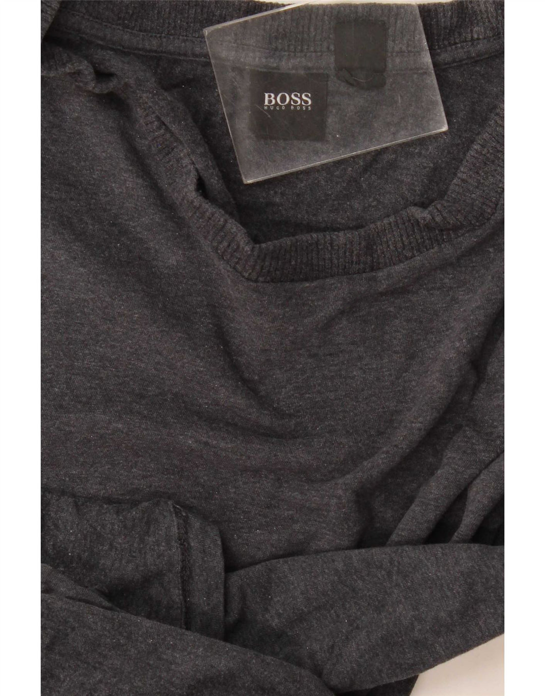 Ανδρικό μπλουζάκι Hugo Boss με μακρυμάνικο μεσαίο γκρι