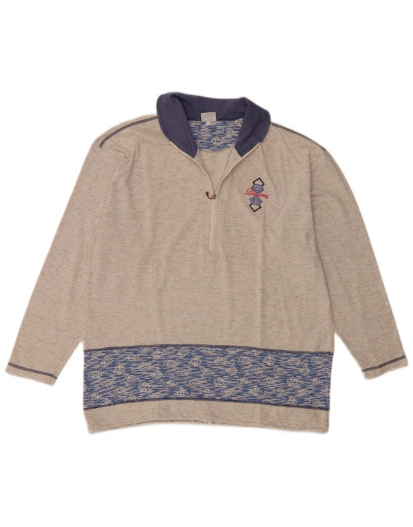 Diadora Γυναικεία Loose Fit Μακρυμάνικο UK 14 Medium Beige Colourblock