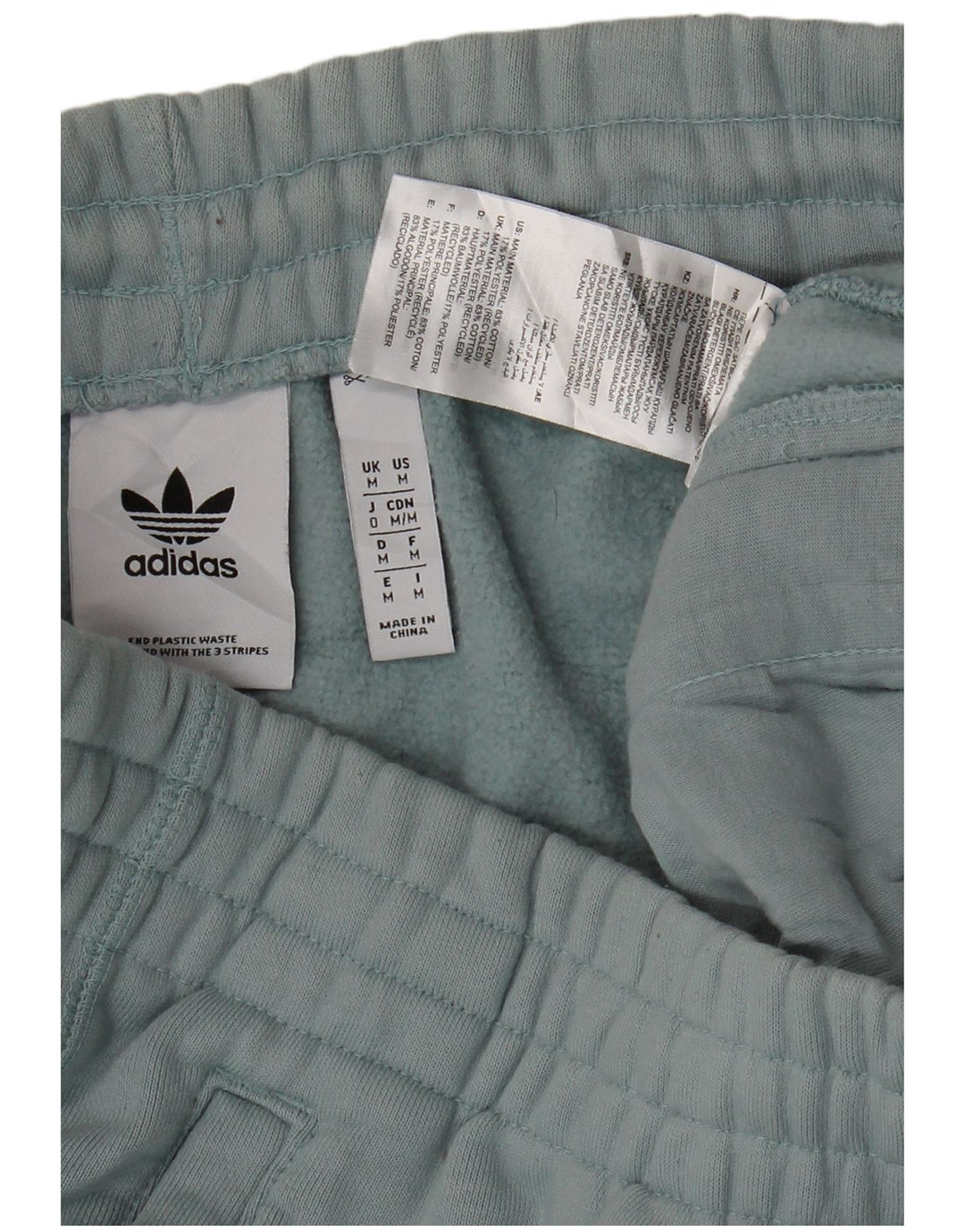 Ανδρική φόρμα Adidas Παντελόνι Joggers Μεσαίο Μπλε Βαμβακερό