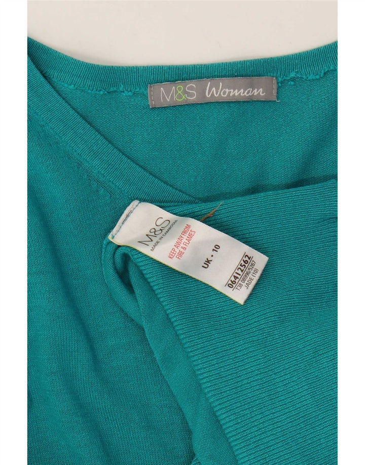 Marks & Spencer Γυναικεία ζακέτα πουλόβερ UK 10 Small Blue Viscose