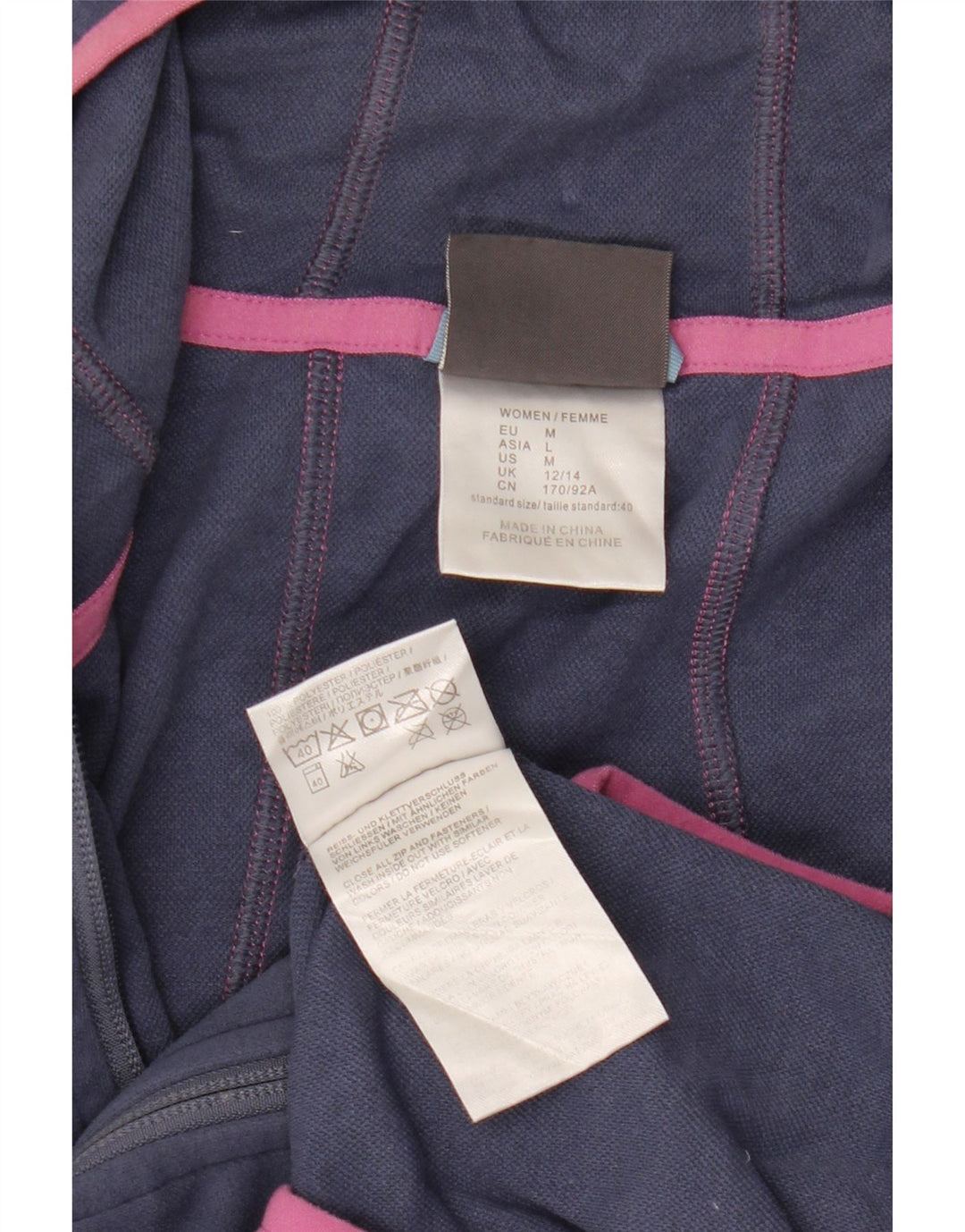 Jack Wolfskin Γυναικεία φόρμα με κουκούλα Top Jacket UK 12/14 Medium Blue