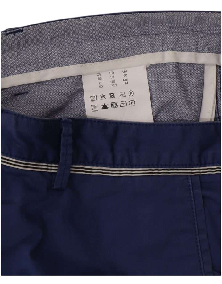 Ανδρικό σορτς Chino Hugo Boss IT 50 Large W34 Μπλε βαμβακερό