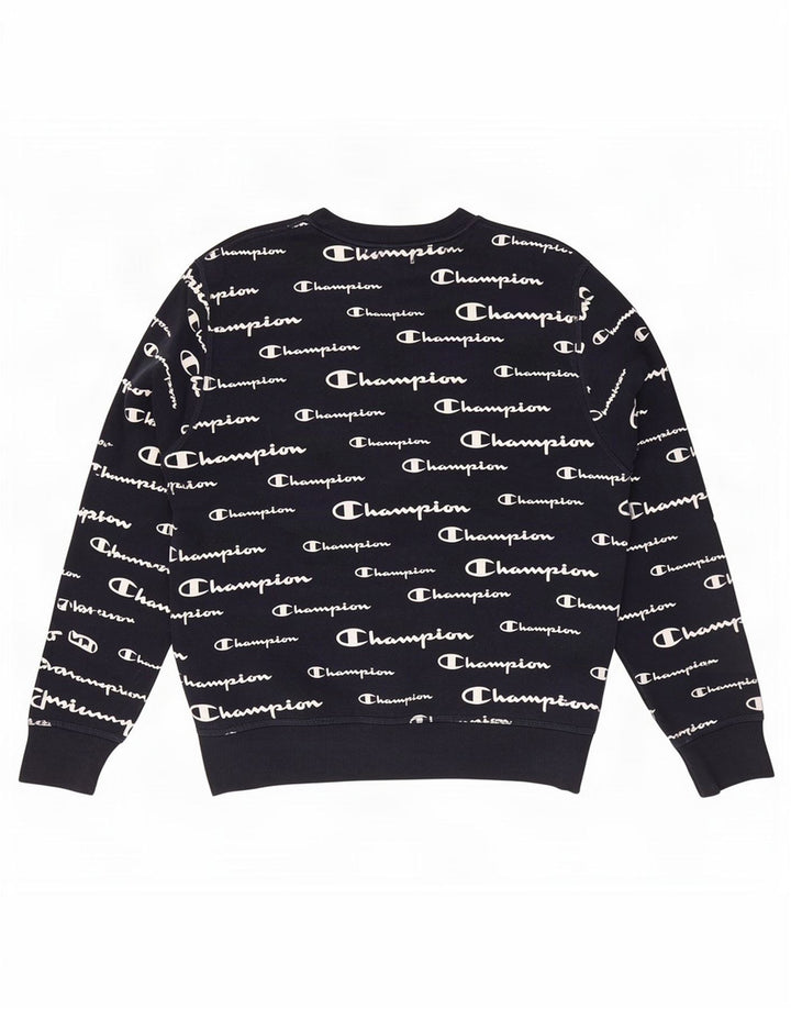 Champion Ανδρικό γραφικό φούτερ Jumper Small Navy Blue Polyester