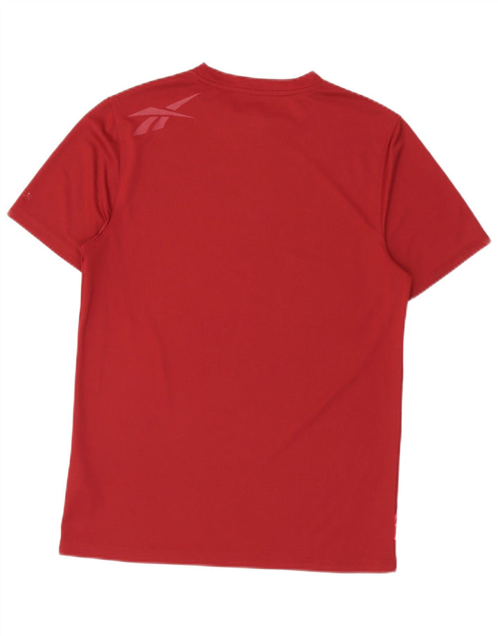 Ανδρικό γραφικό T-Shirt Reebok Top Μικρό Βουργουνδί Πολυεστέρας