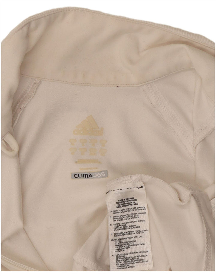 Γυναικεία αθλητική φόρμα Adidas Top Jacket UK 16 Large White Polyester