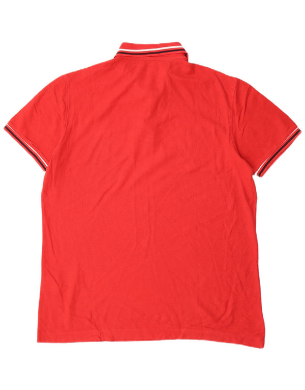 Lotto Mens Life's Polo Shirt XL Red Cotton