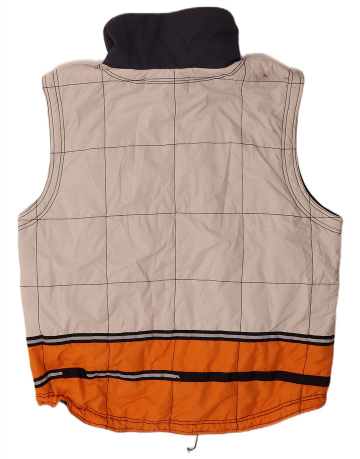 KILLTEC Ανδρική Loose Fit Padded Gilet UK 40 Large White Colourblock