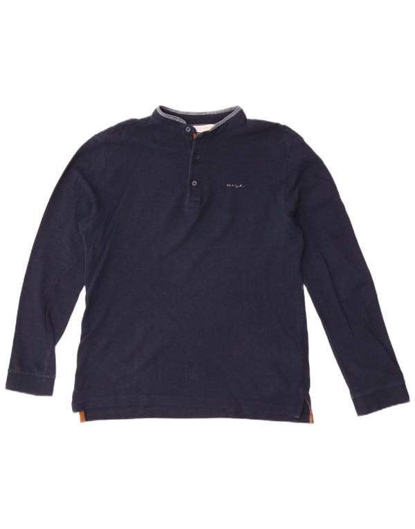 Zara Boys Μακρυμάνικο Πόλο Μπλουζάκι 11-12 ετών Ναυτικό Μπλε Βαμβακερό