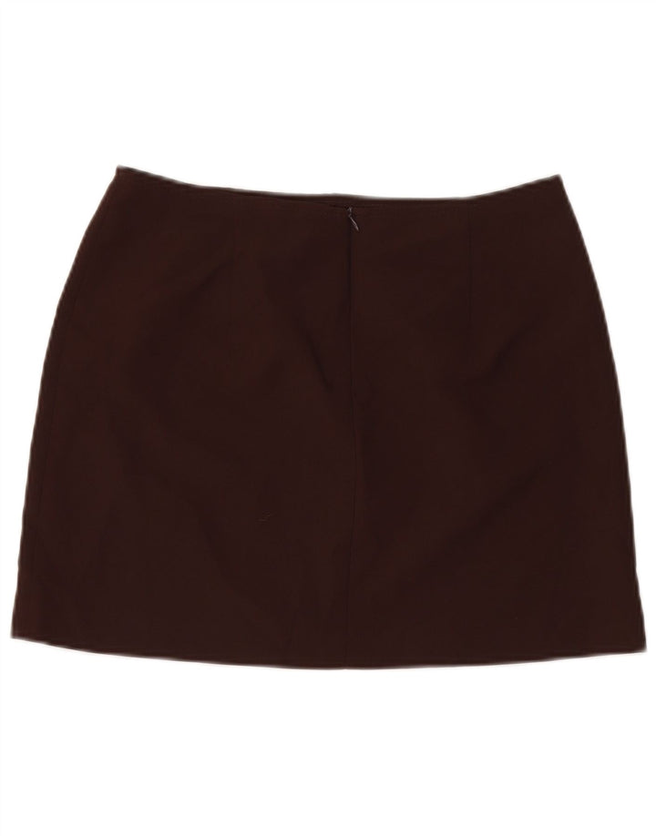 Zara Γυναικεία Μίνι Φούστα EU 42 Μεγάλη W32 Καφέ