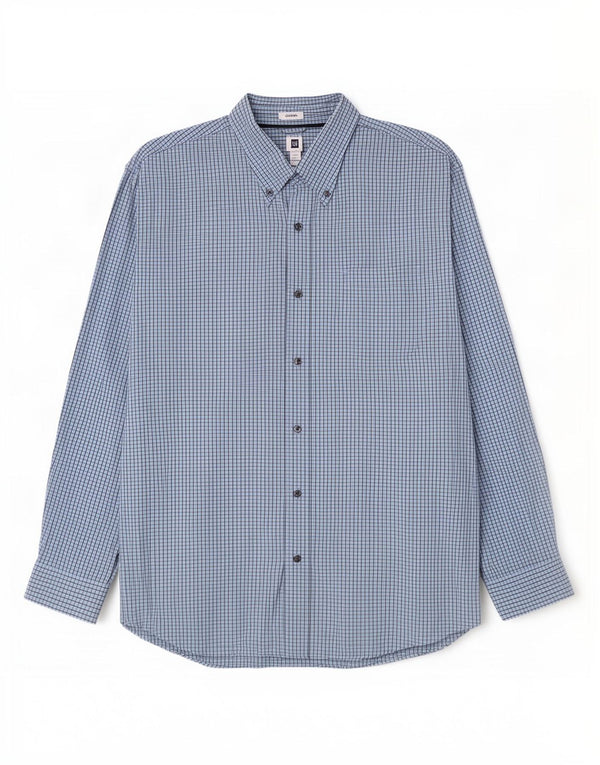 Ανδρικό πουκάμισο Gap Classic Fit 2XL Blue Gingham Cotton