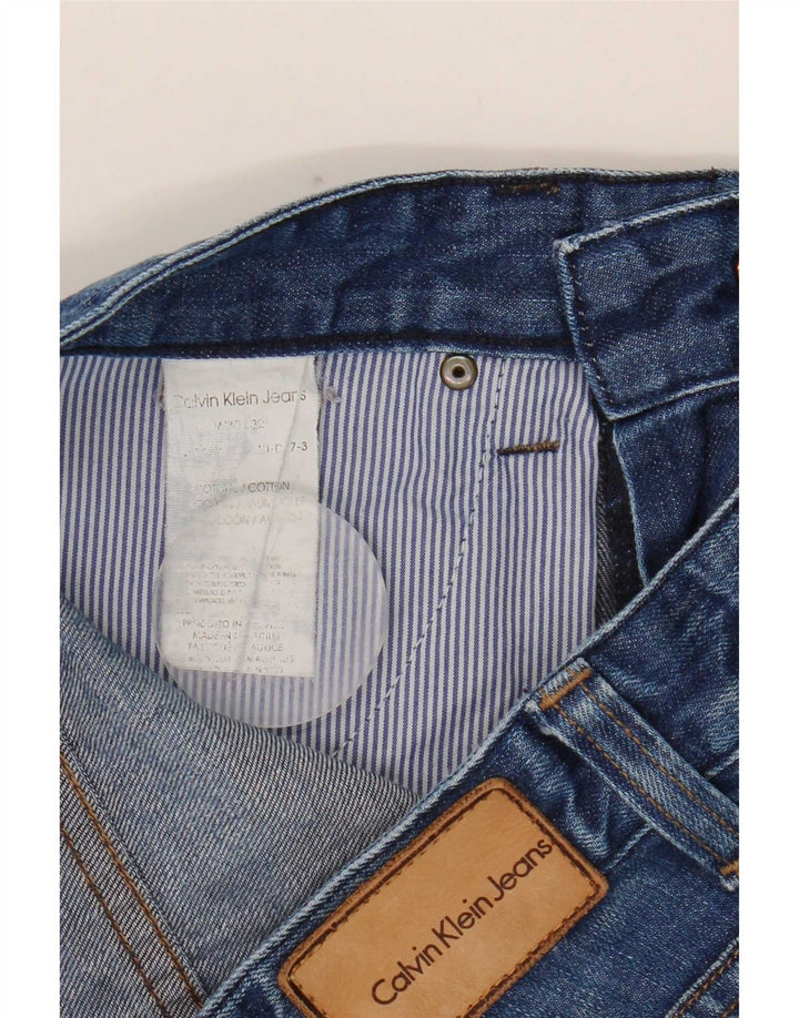 Calvin Klein Γυναικείο Slim Jeans W30 L32 Μπλε βαμβακερό