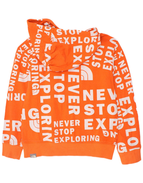 The North Face Boys Graphic Hoodie Jumper 9-10 ετών Μεσαίο πορτοκαλί βαμβάκι