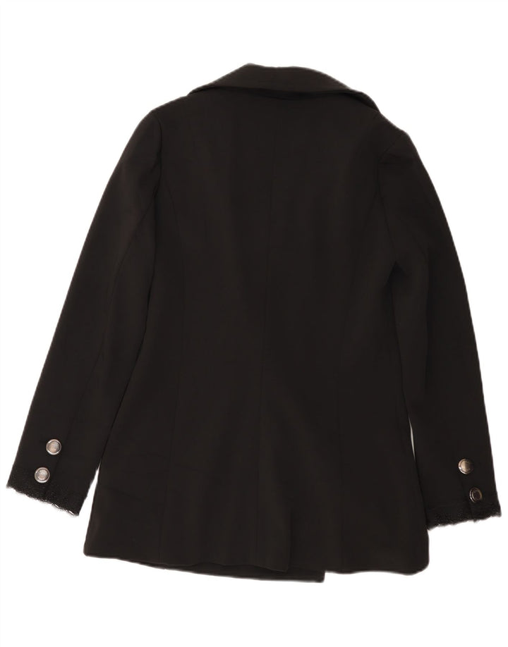 Denny Rose Γυναικείο παλτό μπιζελιού UK 10 Small Black Polyester