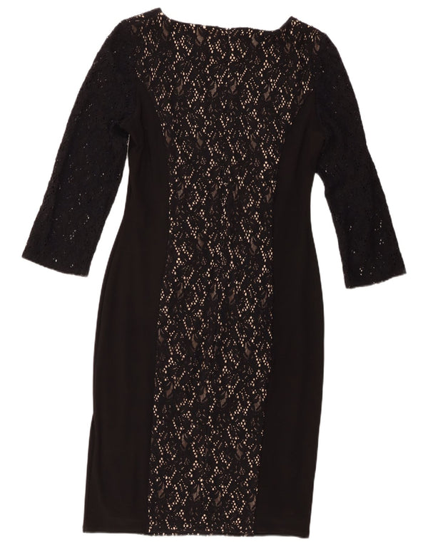 Phase Eight Γυναικείο φόρεμα με μανίκια 3/4 UK 14 Medium Black Floral