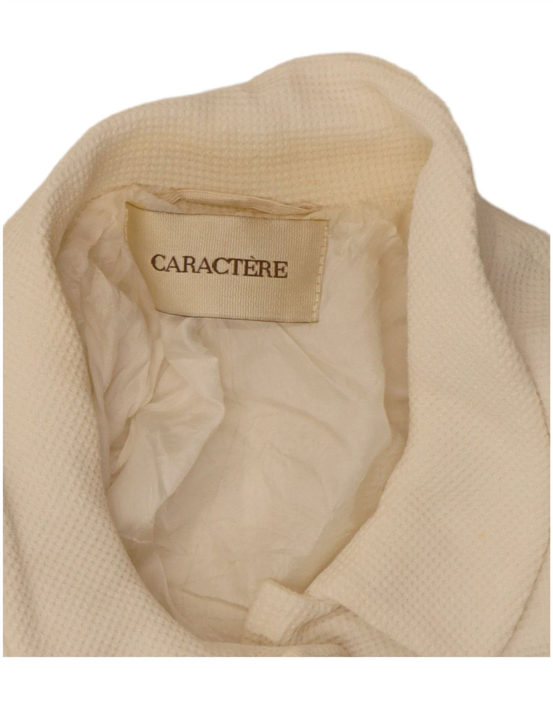 Caractere Γυναικείο σακάκι blazer με 4 κουμπιά UK 12 Medium White