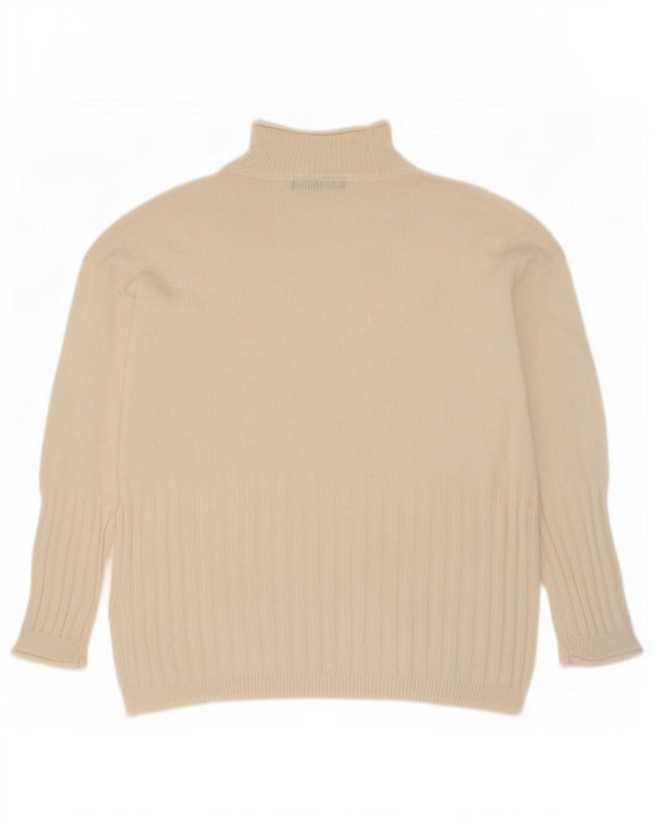 Marks & Spencer Γυναικείο πουλόβερ με λαιμό χελώνα UK 10 Small Beige