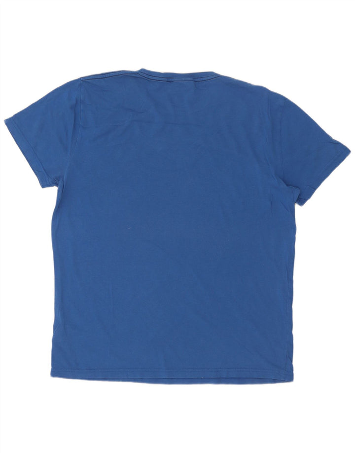 Ανδρικό γραφικό T-Shirt Gant Top μεγάλο μπλε βαμβακερό