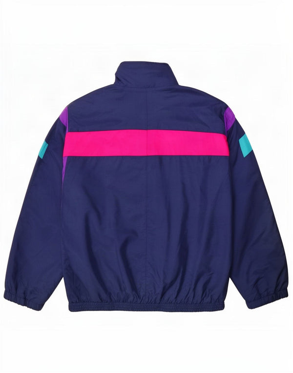 Ανδρική φόρμα Vintage Top Jacket Large Navy Blue Colorblock Nylon